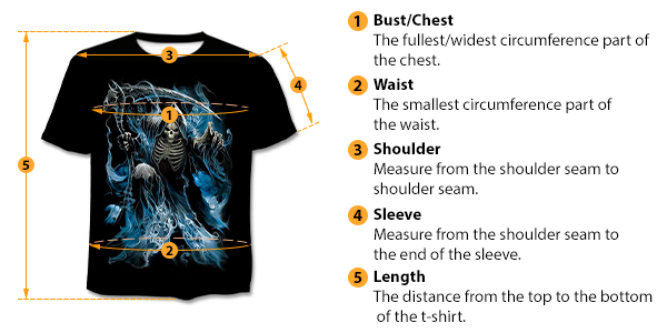 how to measure t-shirt size