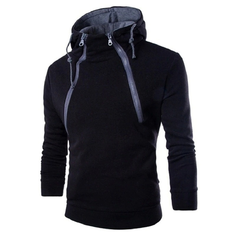 MEN'S ZIPPER HOODIE - CASUAL CLOTHING.