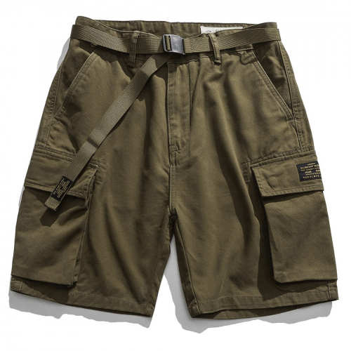 Cargo-Shorts mit mehreren Taschen im Militär-Tarnmuster / Alternative Herren-Baumwollkleidung