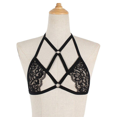 Sexy Lingerie Women Gothic Bra / Underwear Sexy Lace Bandage