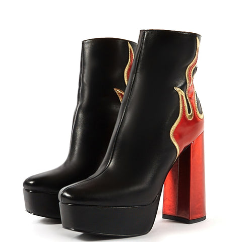 Sexy Platform Ankle Boots For Women - Trendy Footwear.