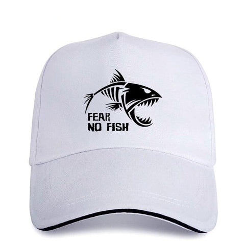 Skeleton Fish-Bones Cap / Fear NO Fish Fishing Rock style Caps