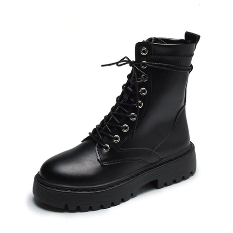 WOMEN'S PU LEATHER BOOTS - CASUAL MODERN SHOES.