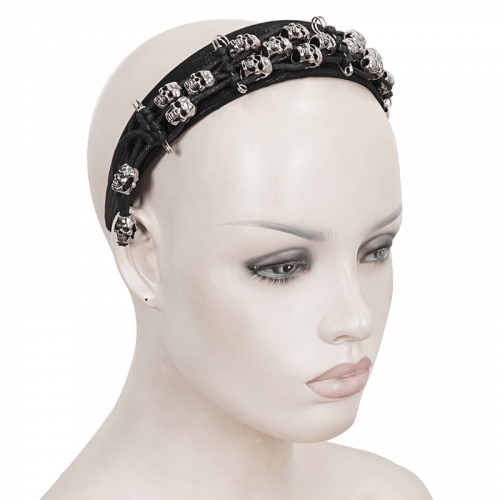 Bande de cheveux crânes gothiques pour femmes / Accessoires capillaires pour femmes / Mode alternative
