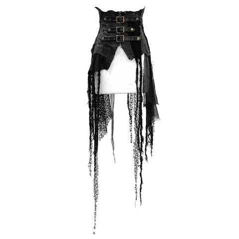 WOMEN'S BLACK RETRO CORSET - PUNK VINTAGE CLOTH.