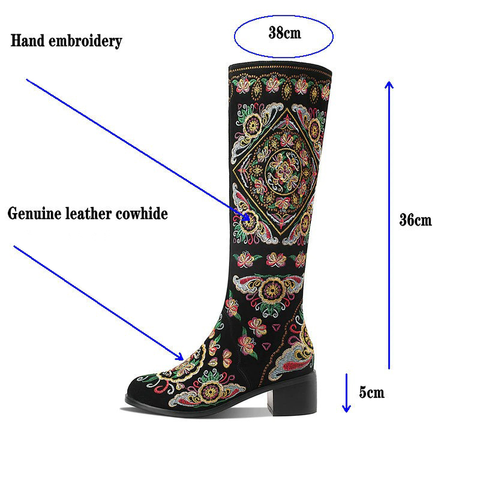 WOMEN'S HIGH BOOTS - ETHNIC SHOES.