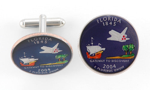 Florida State Coin Cufflinks