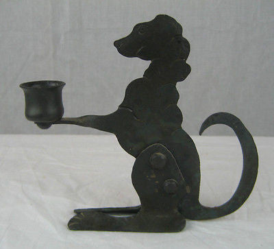 Hand-forged Iron Candle Stand with Snuffer {Large-A} (made to