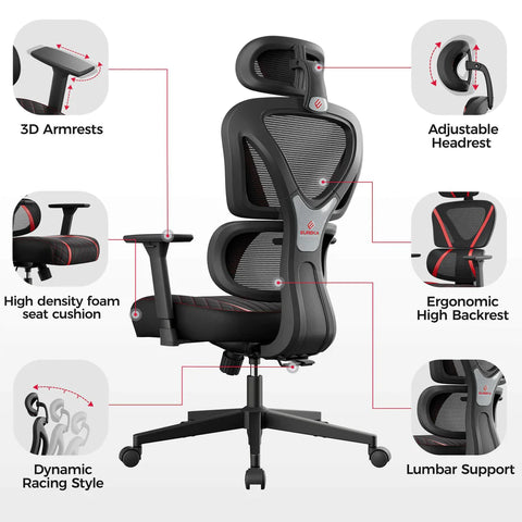 Eureka Ergonomic Hybrid Chair - Back Benefits