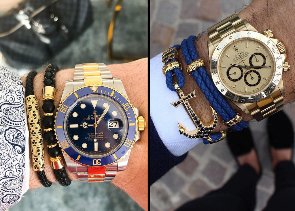 bracelets to wear with rolex