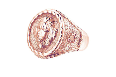 Men's Imperial Leo Ring in Solid Gold 