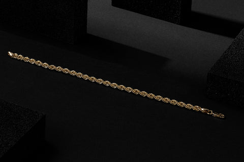 Rope Chain Bracelet 14K Gold - Atolyestone