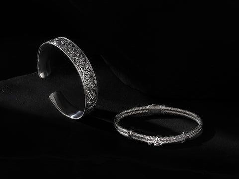 Men's Silver Bangles & Cuffs