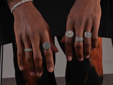 Men's Luxury Silver Ring Designs - Atolyestone