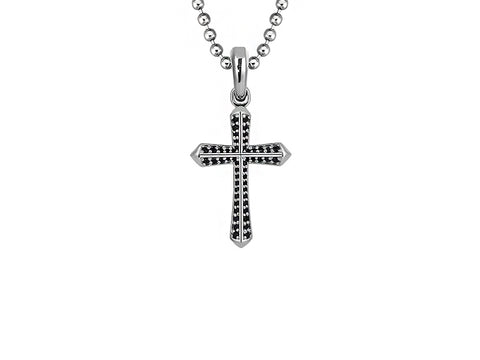 Men's Real Gold Cross Pendant Necklace - Atolyestone