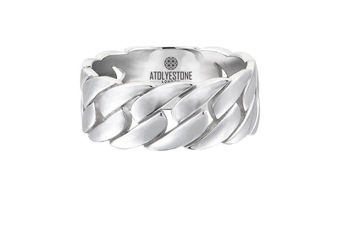 Men's Chain Ring in 925 Sterling Silver