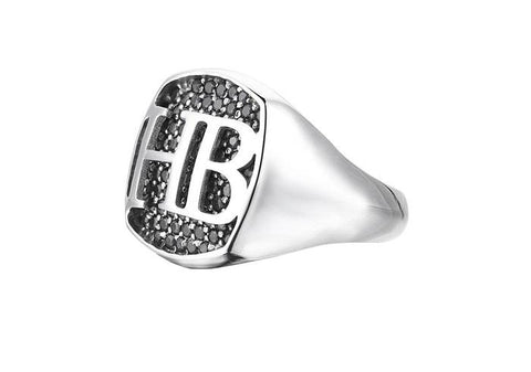 Men's Customizable Ring with Letters