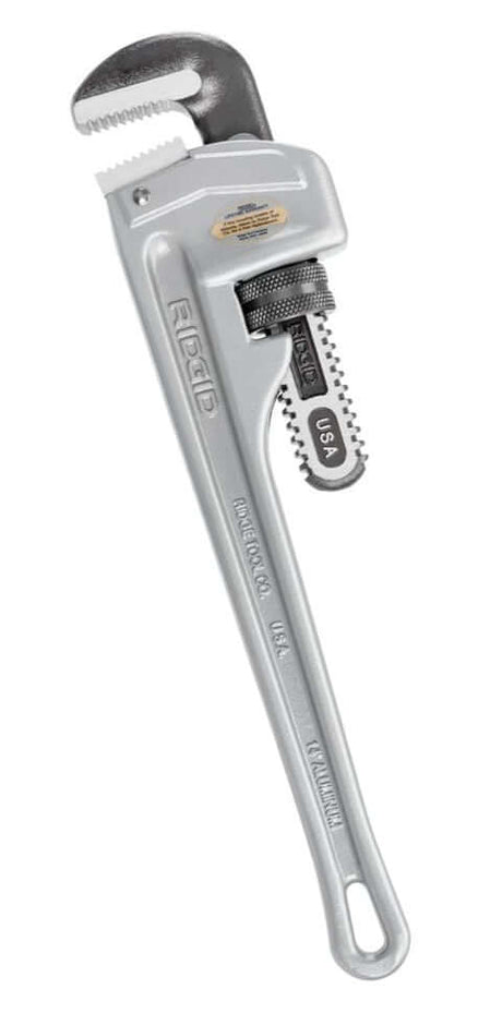 RIDGID 18 in. Straight Pipe Wrench for Heavy-Duty Plumbing, Sturdy