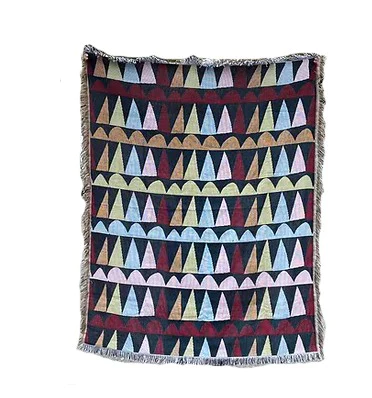 tri scallop woven throw blanket by lady thom