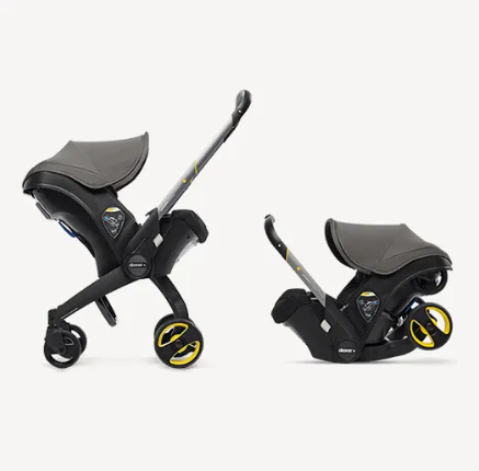 Doona stroller folding into the car seat