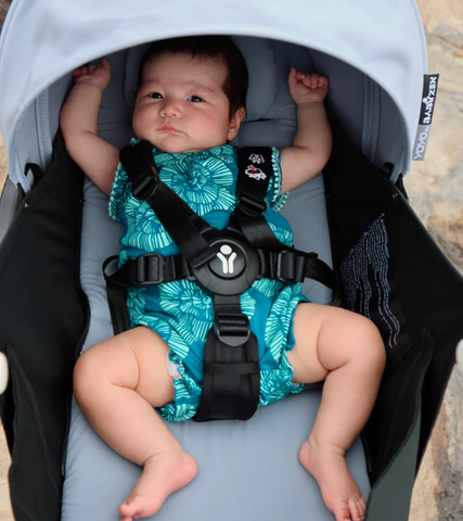 Baby travelling in his stroller