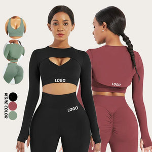 High Waist Yoga Sets 3 Piece Gym Fitness Set Women Yoga Set - Pain To Beauty