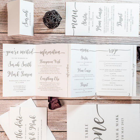 Classic Script wedding stationery collection