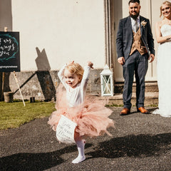 wedding bridesmaid flag