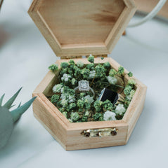 rustic wedding ring box