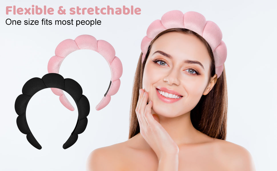 New Tiktok Spa Terry Cloth Headband For Face Makeup Washing