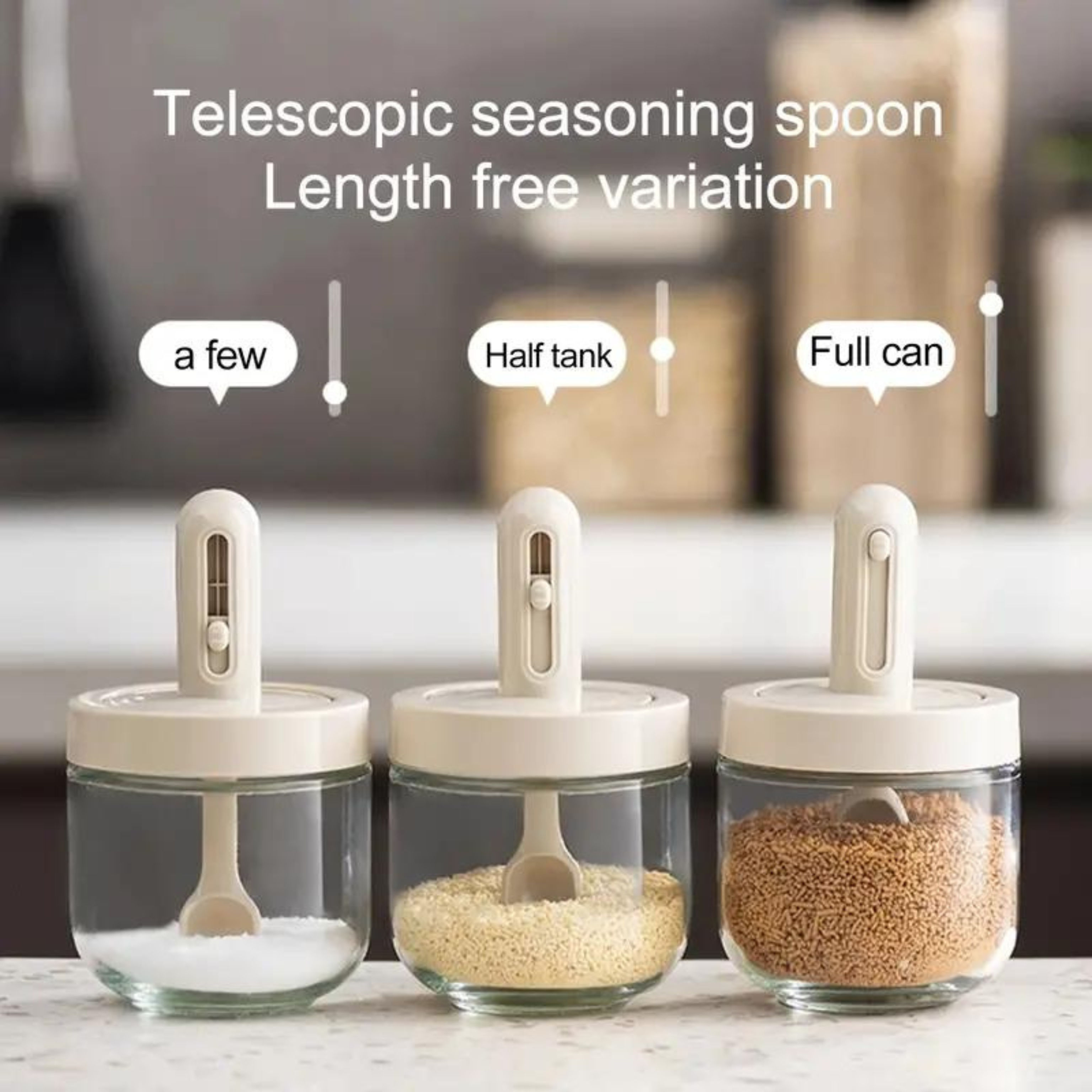 Seasoning Bottle Home Kitchen Seasoning Box Sub-packaging Salt Flavor Fine Seasoning Bottle Seasoning Spoon Storage Box Leak-proof Can Catering Service Cooking Tool