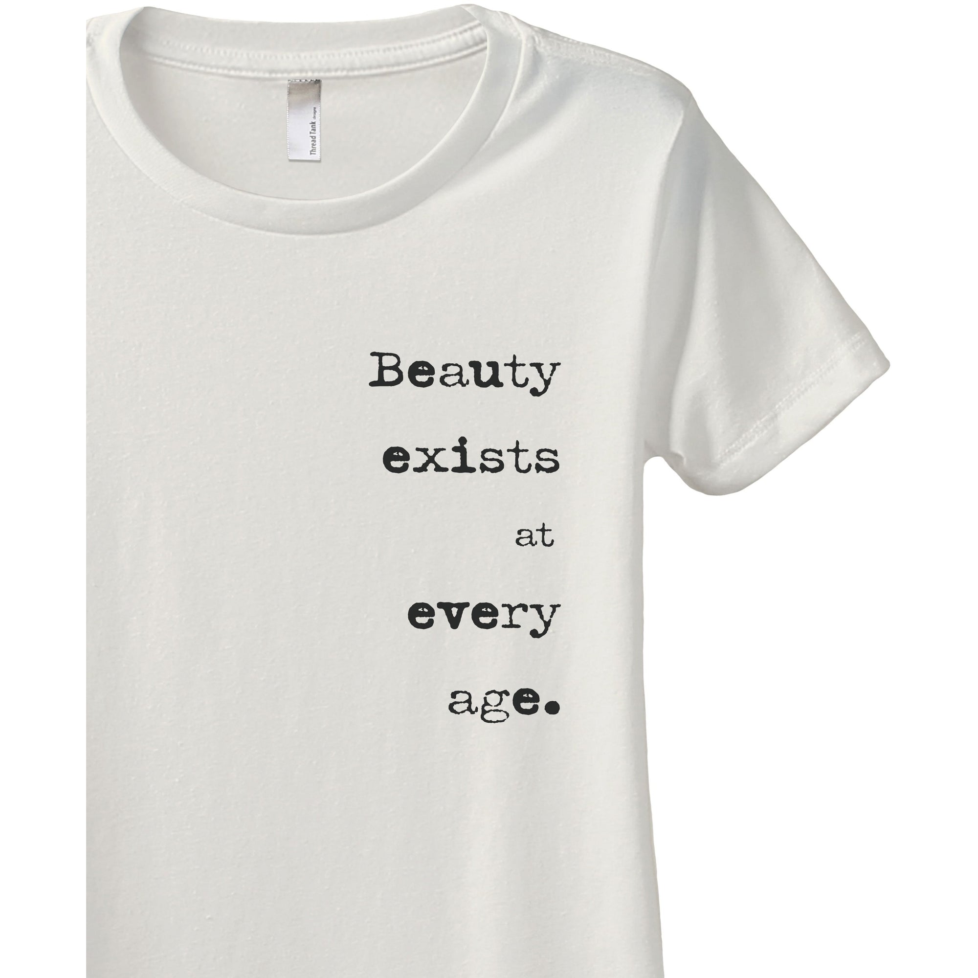 Beauty Is Ageless Women's Relaxed Crewneck Graphic T-Shirt Top Tee