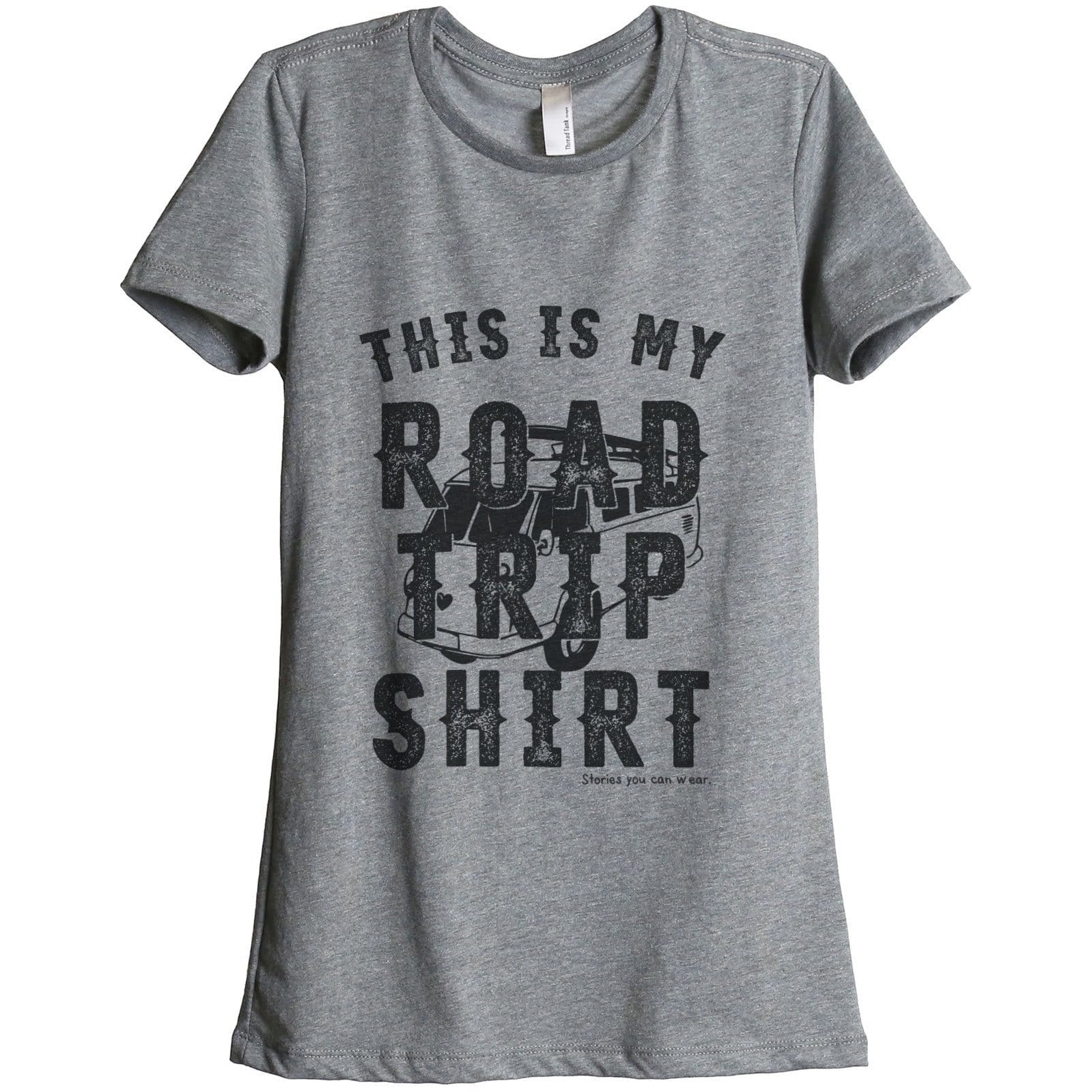 My Roadtrip Shirt Women Relaxed Crew T-Shirt Tee Graphic Top – Stories ...