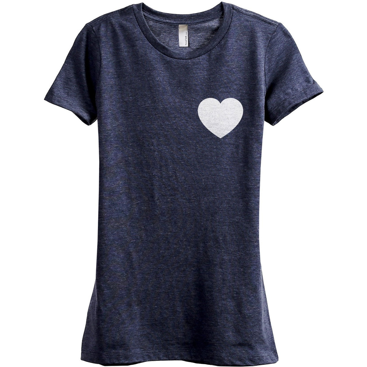 Small Heart Women Relaxed Crew T-Shirt Tee Graphic Top - thread tank ...