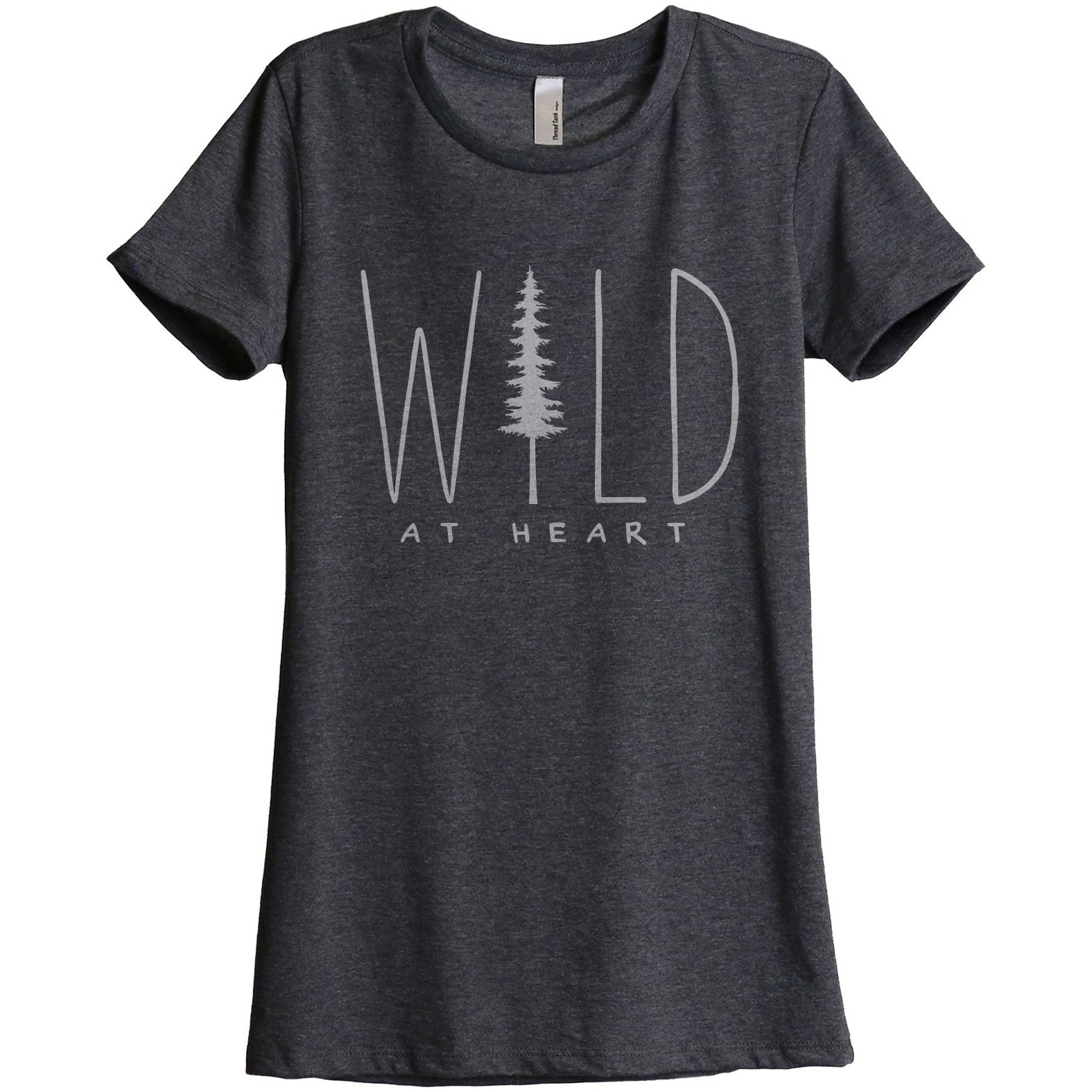 Wild At Heart Women's Relaxed Crewneck Graphic T-Shirt Top Tee ...