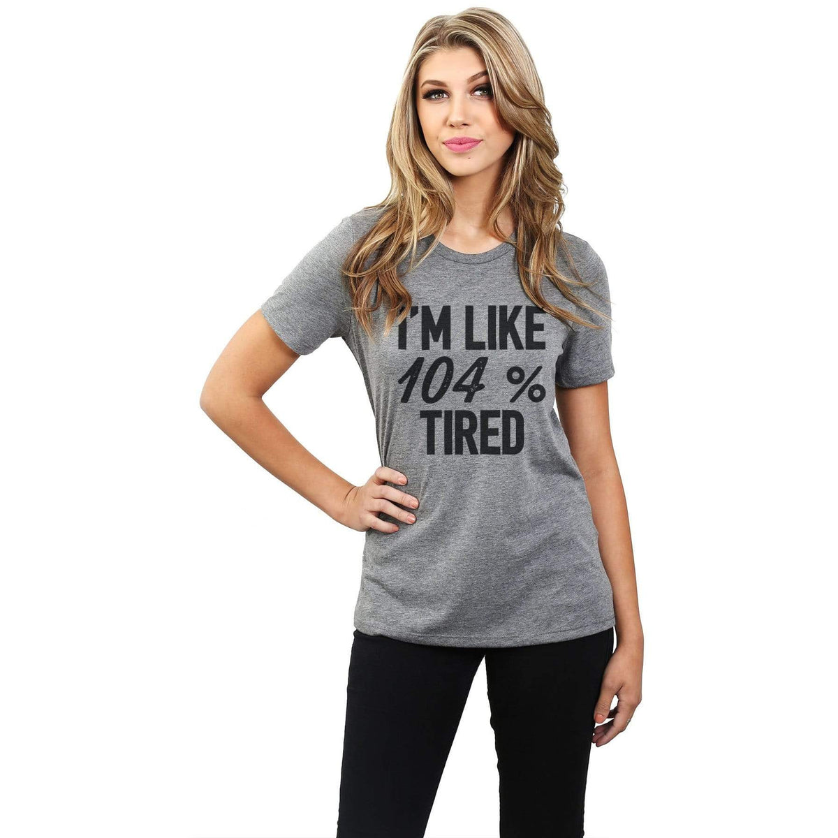 Im Like% Tired Women Relaxed Crew T-Shirt Tee Graphic Top - Stories You ...