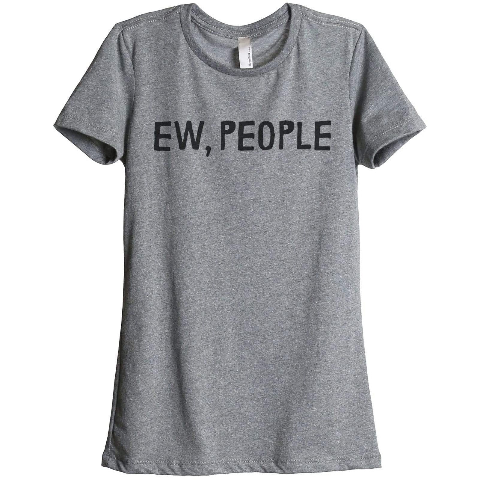 Ew People Women Relaxed Crew T-Shirt Tee Graphic Top - threadtank ...