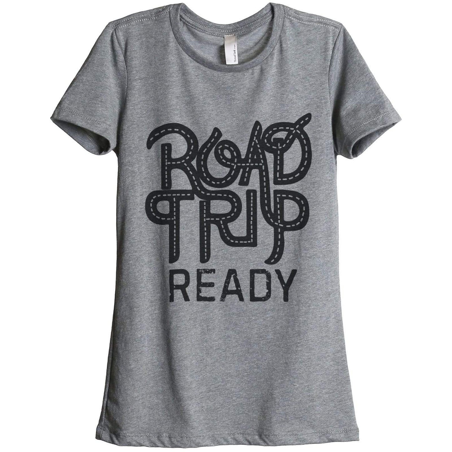 Road Trip Ready Women Relaxed Crew T-Shirt Tee Graphic Top – Stories ...