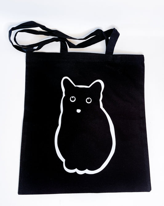 Black Cat Cotton tote bag