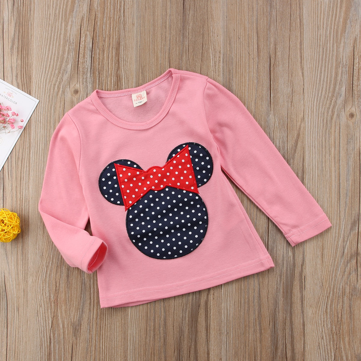 BLUSAS Disney mininie dos desenhos animados t-shirts bebê meninas polk –  
