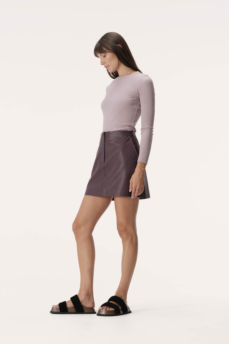 Frankie Collective Rework Branded Mini Skirt