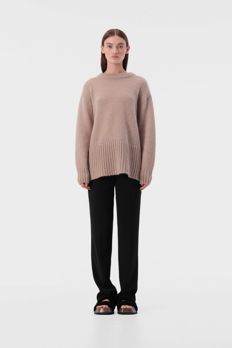 Hedda Wool Blend Jumper Oat | Elka Collective