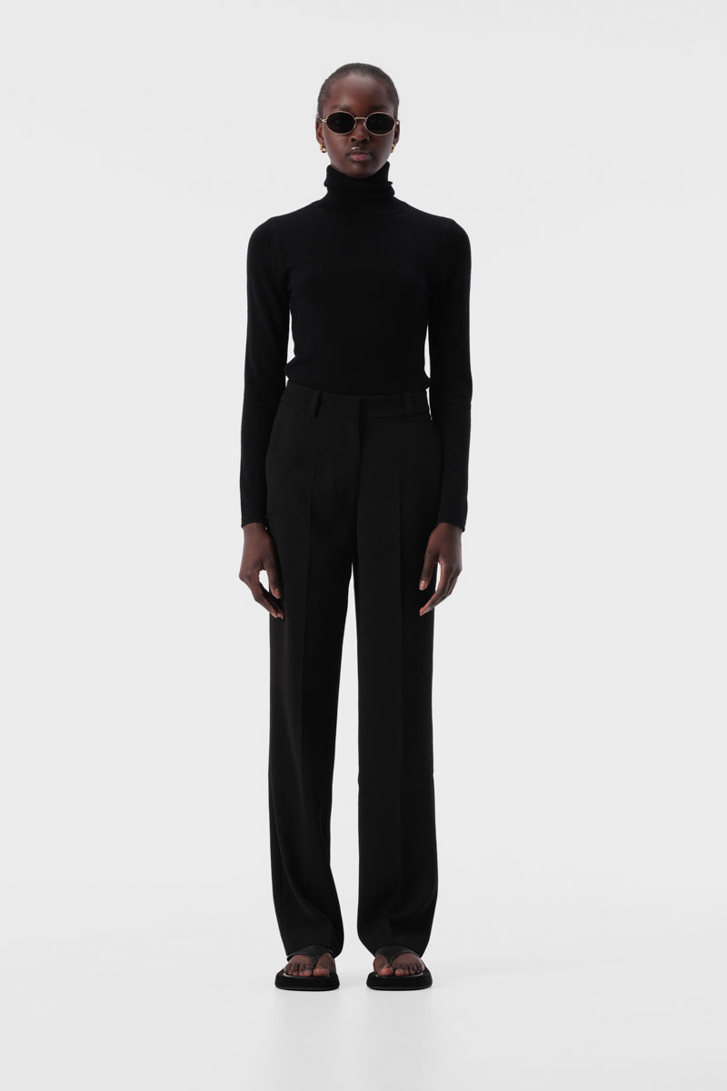 Anderson Tailored Slim Leg Work Pant in Black | Elka Collective