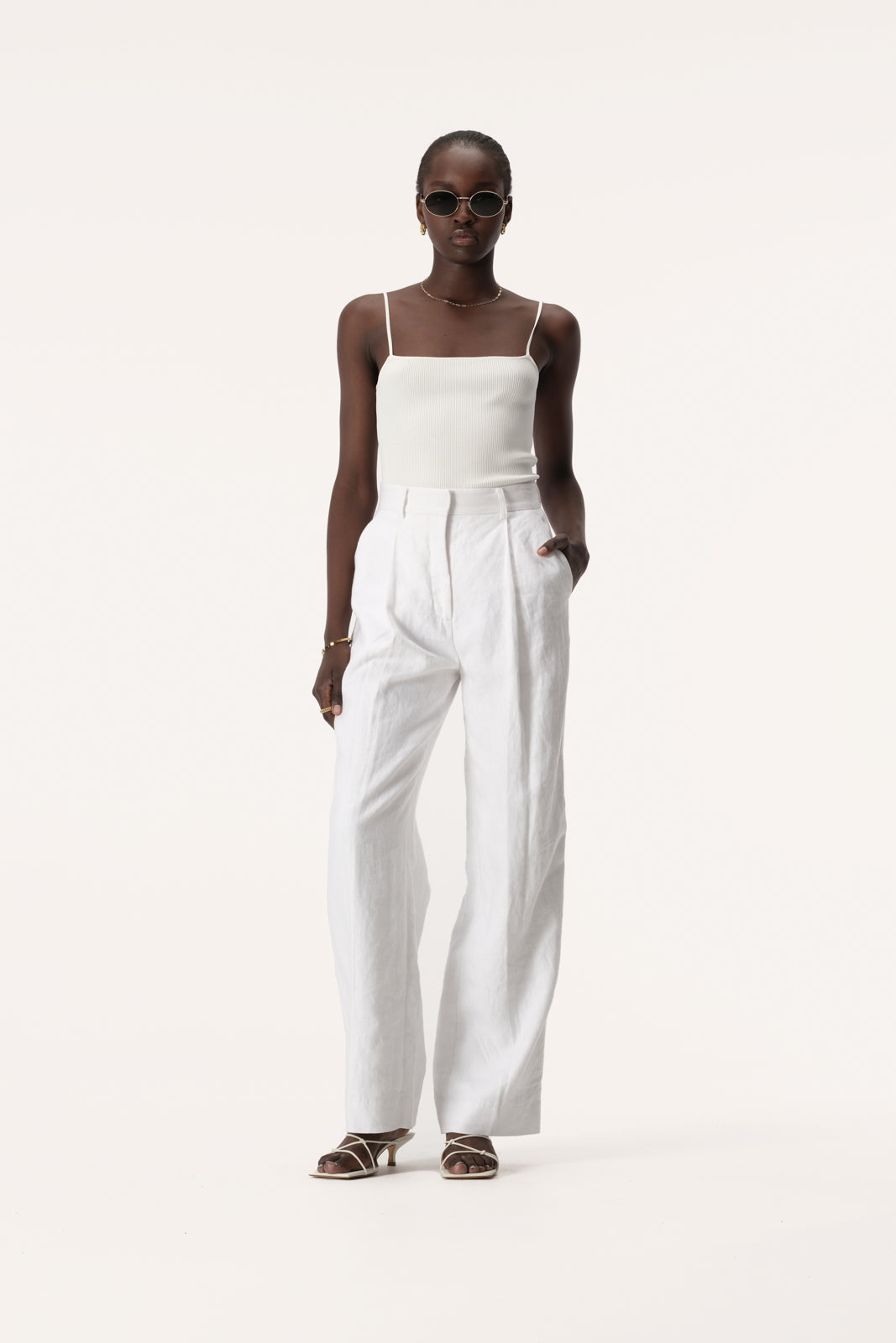 Santos Pant White | Elka Collective