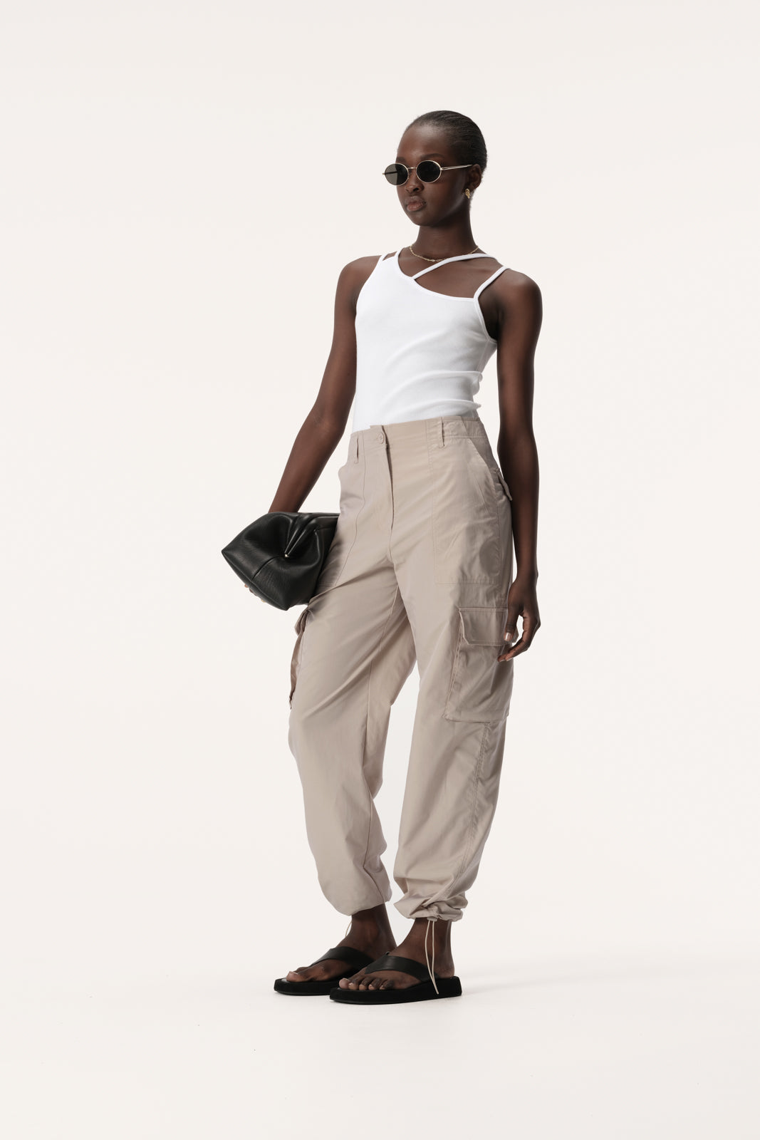 Lagos Relaxed Straight Leg Pant in White