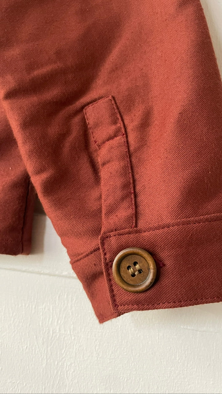 50s Moleskin French Chore Jacket Rust Brown