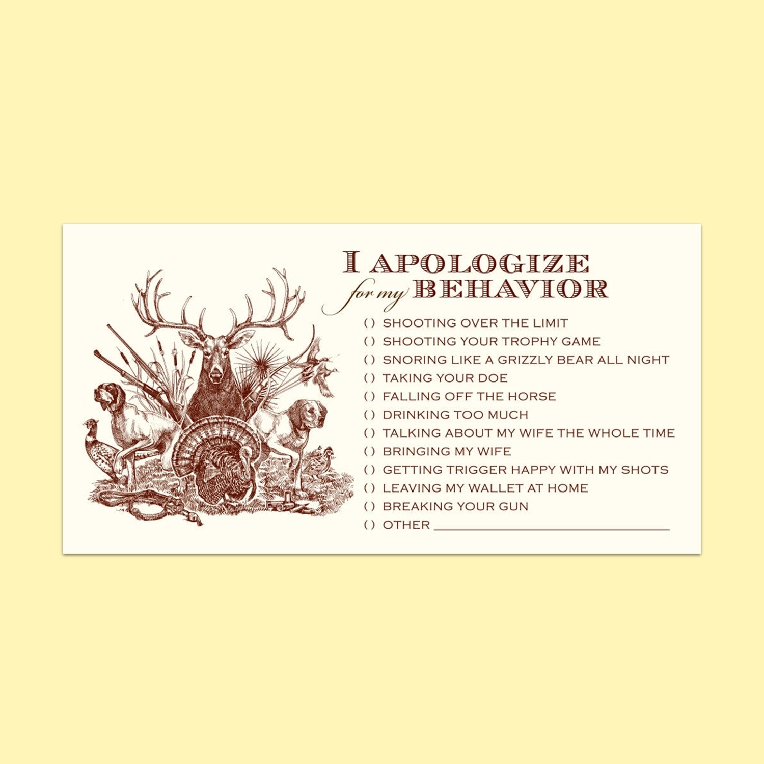 Hunting Behavior Notes