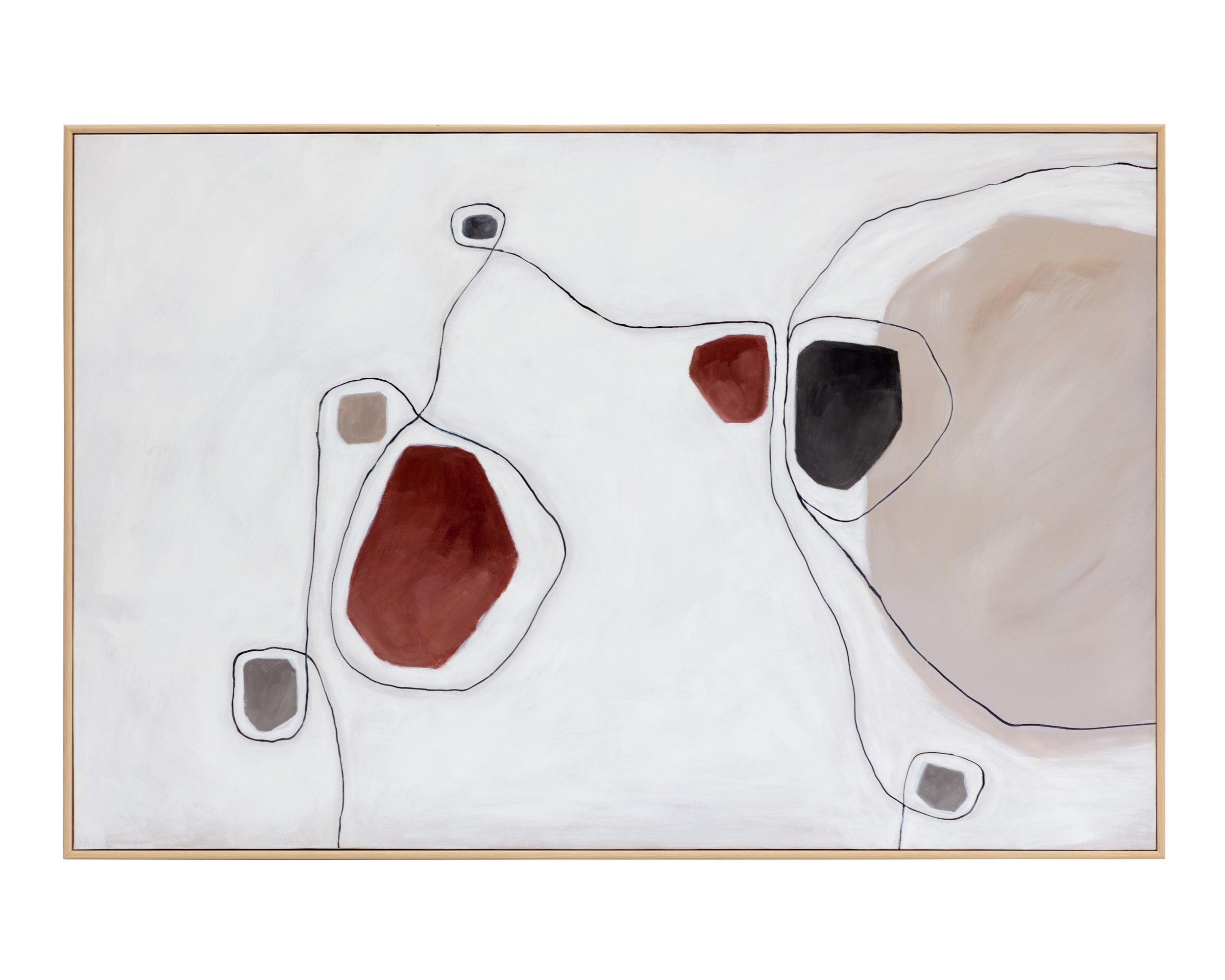 Connectivity - 72" X 48" - Natural Floater Frame | Sunpan Furniture - A0360