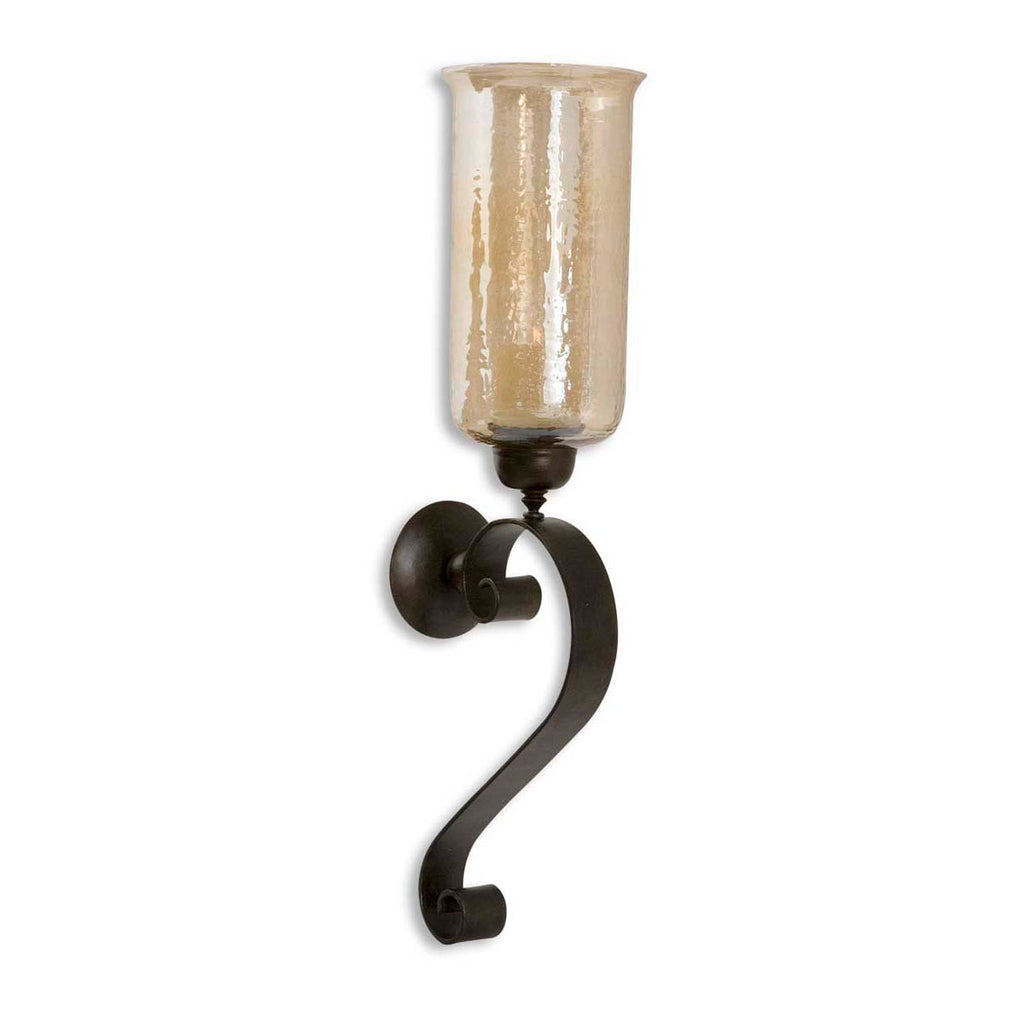 Uttermost Garvin Twist Metal Sconce With Candle – Safavieh Home