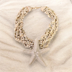 Seashells and Starfish Necklace - Walker Rose Boutique 